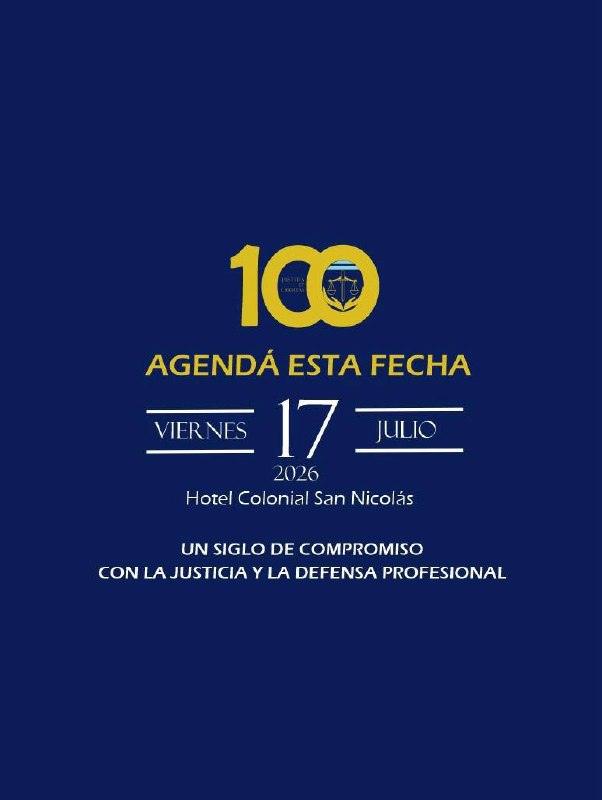 Celebramos 100 años de historia, compromiso y vocación profesional.