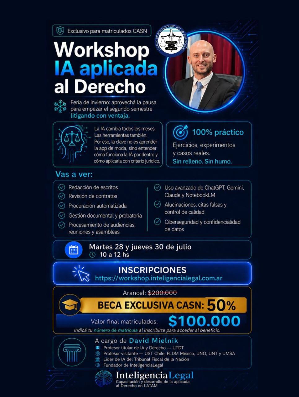 Workshop
IA aplicada al Derecho