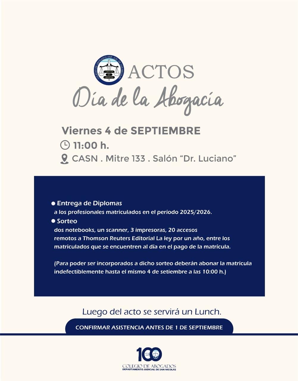 ACTOS POR EL DÍA DE LA ABOGACÍA