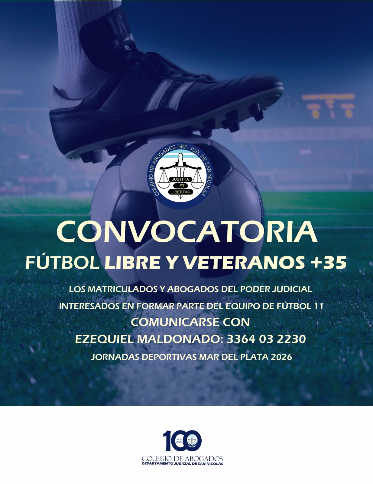 Convocatoria | Fútbol Libre y Veteranos +35