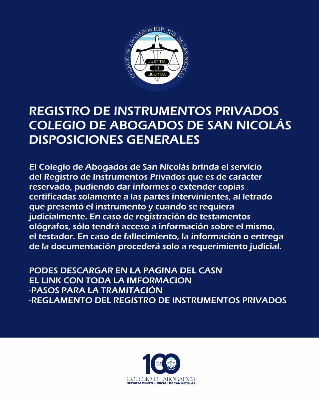 REGISTRO DE INSTRUMENTOS PRIVADOS
